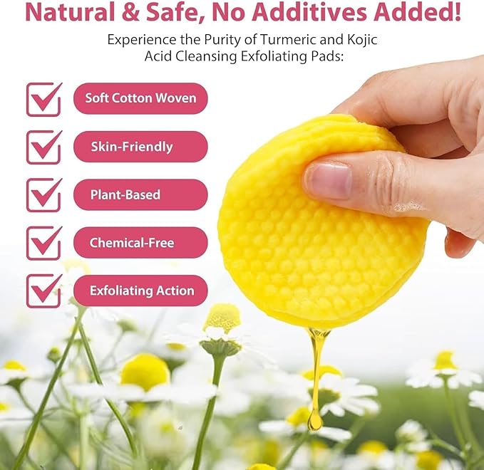 Turmeric kojic acid cleansing pads