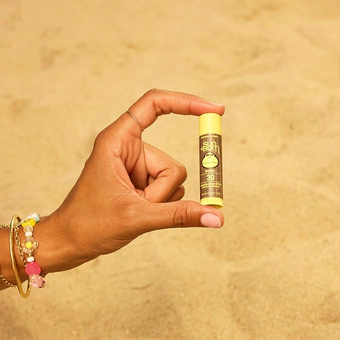 Sun Bum SPF 30 Sunscreen Banana Lip Balm - Moisturizing Aloe Vera and Vitamin E - Vegan and Cruelty Free - Broad Spectrum UVA/UVB Lip Protection - 0.15 oz Stick