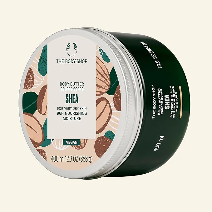 The Body Shop Shea Body Butter – Hydrating & Moisturizing Skincare for Very Dry Skin – Vegan – 6.4 oz