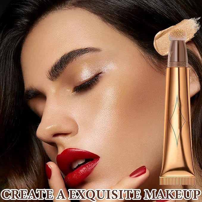 Liquid Contour Beauty Wand,Stick with Cushion Applicator,Cream Contour,Long gloss stick