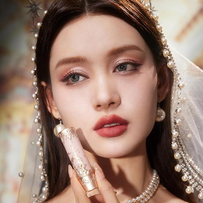 Flower Knows Violet Strawberry Rococo Glowy Lip Gloss G01 Little Angel Matte Lipstick C06