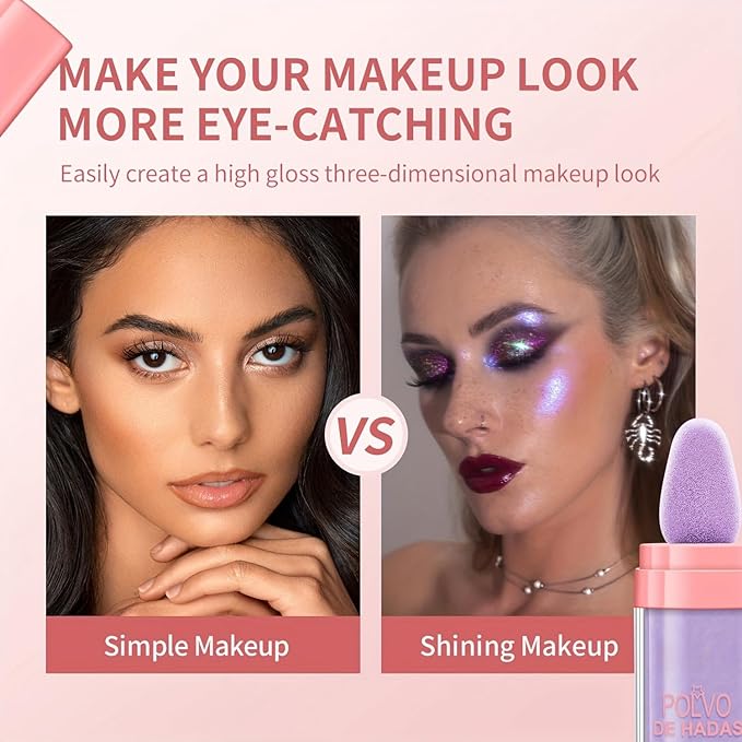 Polvo De Hadas Fairy Dust Highlight Patting Powder Golden brown)