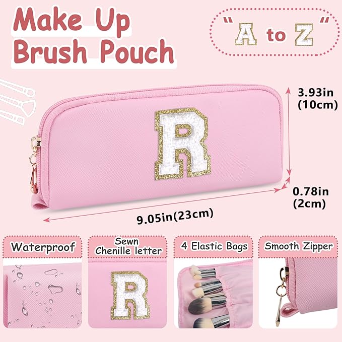 2pack personalized initial letter makeup