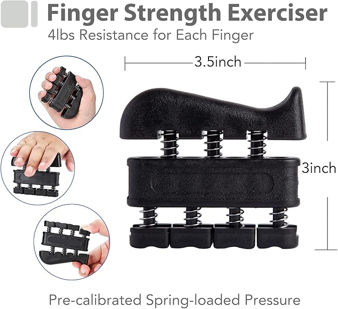 Grip Strength Trainer Kit with Finger Exerciser