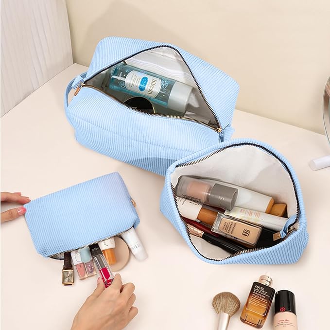 3 pieces makeup bag cosmetic
