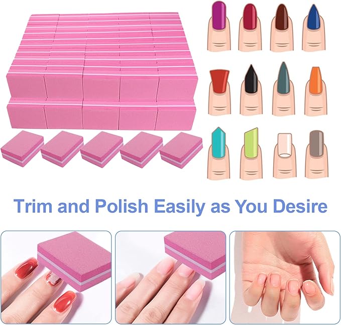 Nail buffers (100 pack), mini