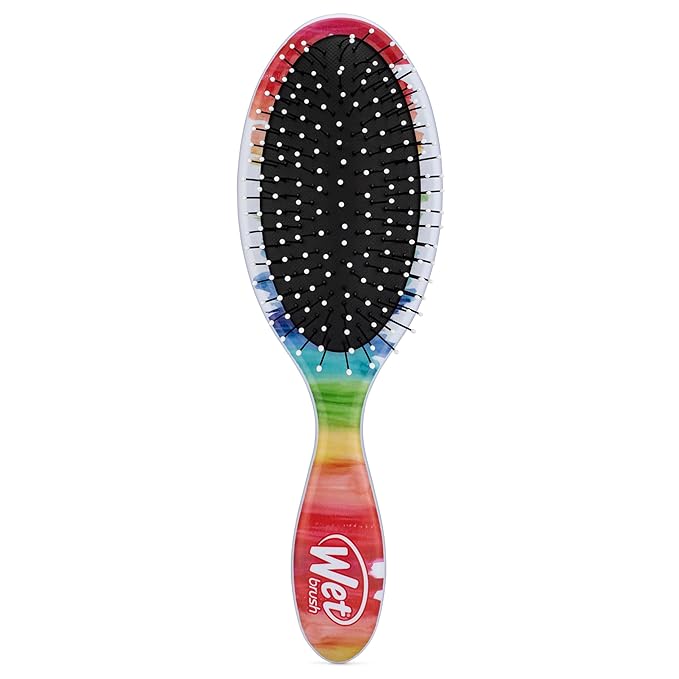 Wet Brush Original Detangler Hair Brush, Watercolor Rainbow (Color Me Mine) - Ultra-Soft IntelliFlex Bristles - Detangling Brush Glides Through Tangles (Wet Dry & Damaged) - Women & Men