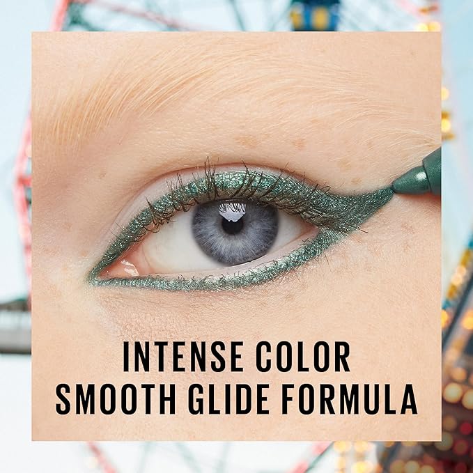 Maybelline Tattoo Studio Sharpenable Gel Pencil Waterproof Eyeliner, Long-Lasting Eyeliner With Smooth Gel Pigments For Up To 36HR Wear, Galactic Cobalt, 1 Count