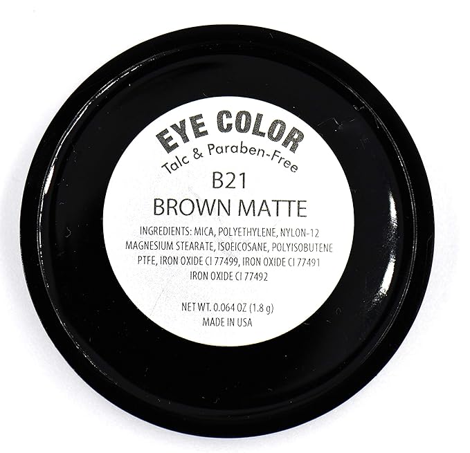 Chocolate Brown Chestnut Cocoa Matte Opaque Pressed Powder Single Vegan Eyeshadow; Talc, Paraben & Cruelty Free