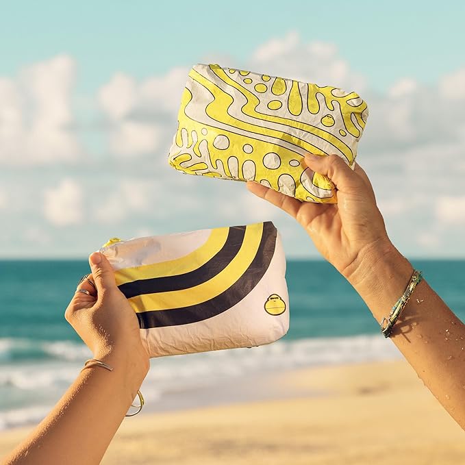 Sun Bum Hair Care Travel Essentials Kit | Revitalize Your Hair With Revitalizing Shampoo, Conditioner, and 3-in-1 Leave In Treatment | Includes Aloha Collection Travel Pouch