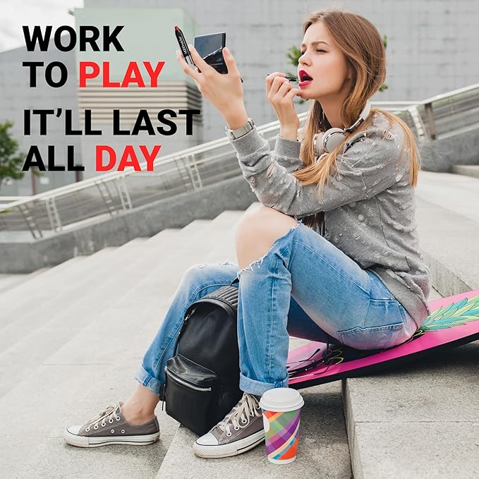 MOODmatcher Twist Stick Original Color-Change Lipstick, Red-12 Hour Long Wear, Waterproof, Ultra Hydrating With Aloe & Vitamin E, Smudgeproof, faderproof & Kissproof (Orange)