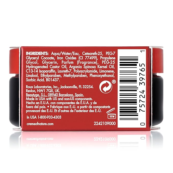 Creme of Nature with Argan Oil From Morocco Perfect Edges Hair Gel, 24 Hour Hold with Moisture and Exotic Shine, Black, 2.25 Oz (Pack of 2)