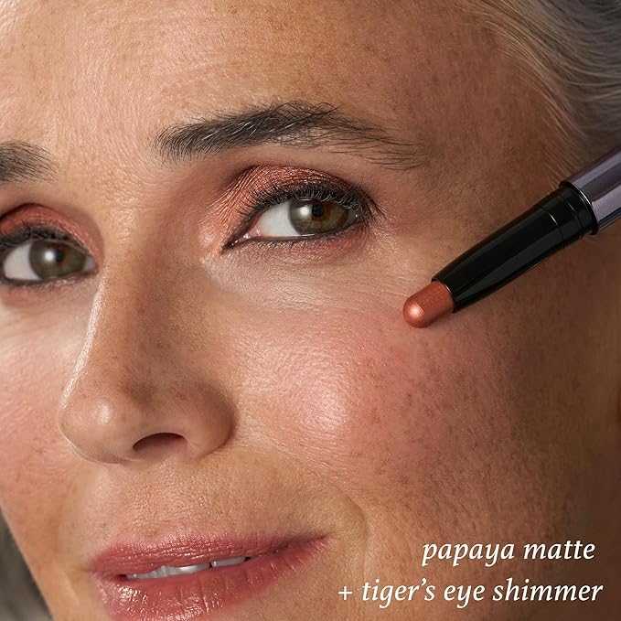 Julep Eyeshadow 101 Cream-to-Powder Waterproof Shadow Stick – Papaya Matte – Long-Lasting, Crease-Proof, Soft Peachy-Orange Matte Cream Eyeshadow with Built-in Smudger