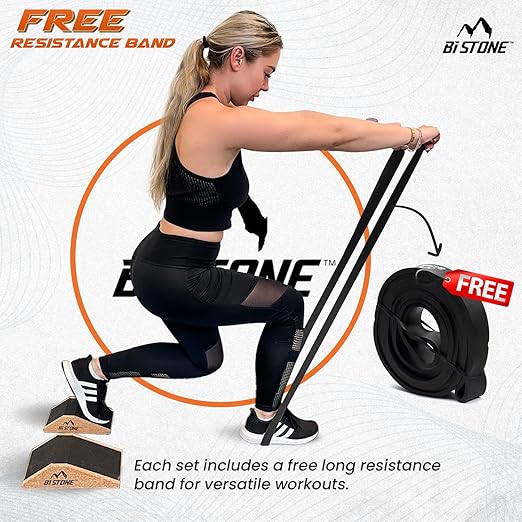 Heel Elevated Squat Wedge 2-Pcs Non-Slip