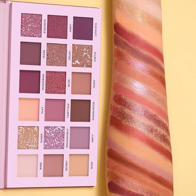 2Pcs Florescence + Aromas Eyeshadow Palette Makeup Set, Matte Shimmer Glitter Pressed Pearl All Highly Pigmented Blending Powder, Natural Velvet Texture Eye Shadow Kit