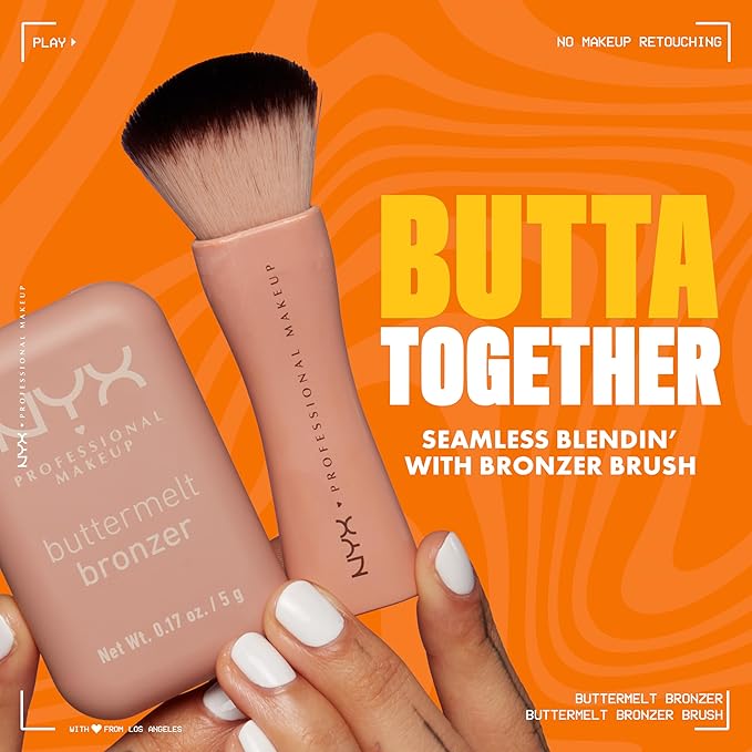 NYX PROFESSIONAL MAKEUP Matte Buttermelt Bronzer, Longwear Face Than U