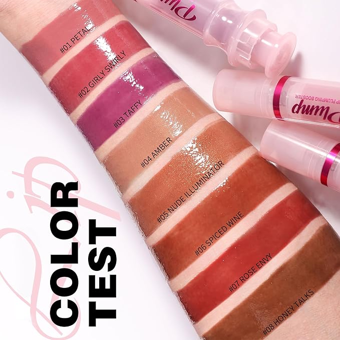 Lip Plumping Lip Gloss, High-Shine & Volumizing Lip Plumping Lip Glass Mirror Lip Glaze Lip Makeup, Long-lasting moisturizing Plump & Pout Lip Lip Gloss for Women (#02)