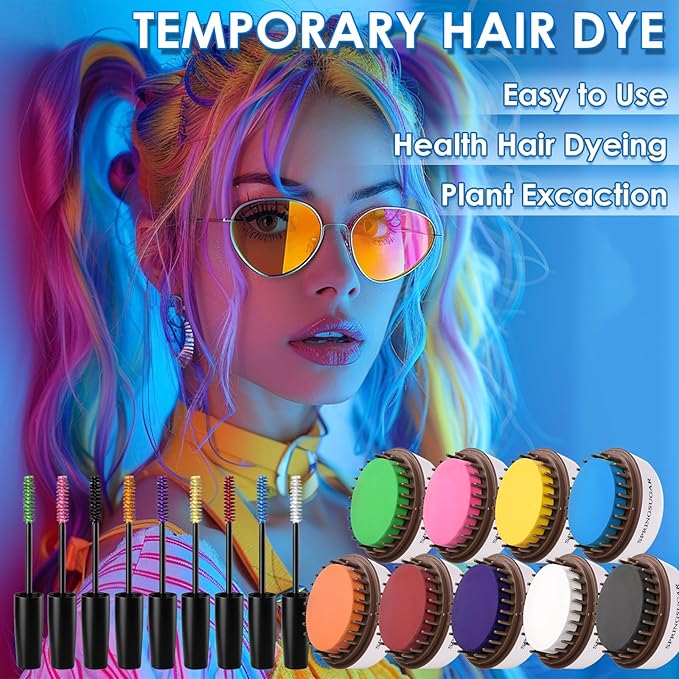 Purple Temporary Hair Chalk Color