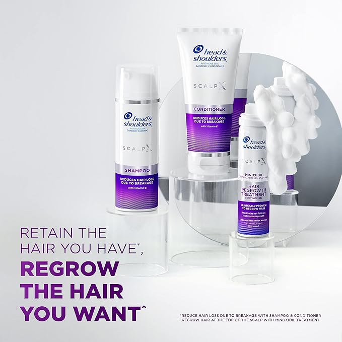 Head & Shoulders Scalp X Anti Dandruff Conditioner for Women, 5 Fl Oz Hair Treatment Reduces Hair Loss Due to Breakage and Provides Itchy Scalp Relief