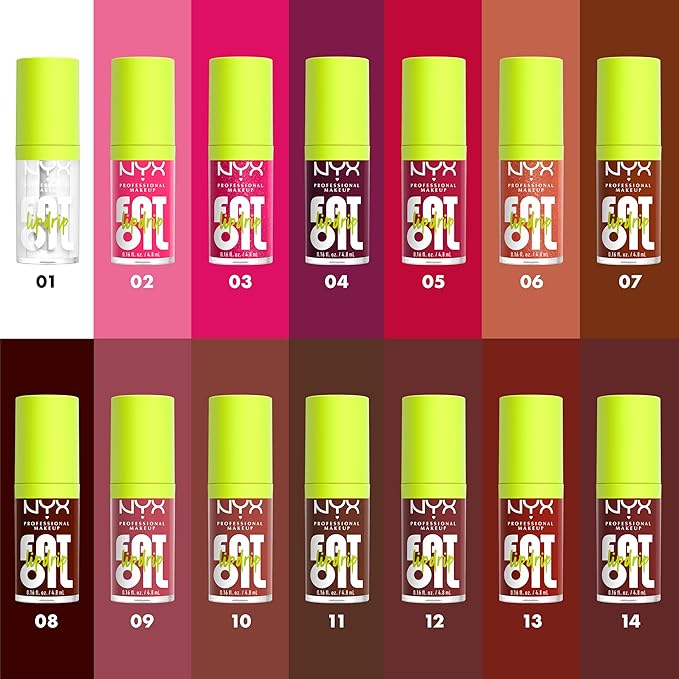 NYX PROFESSIONAL MAKEUP Fat Oil Lip Drip, Moisturizing, Shiny and Vegan Tinted Lip Gloss - Splash of Cream (Honey Nude)