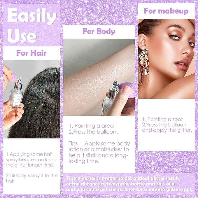 Highlighter Powder Spray, 20ML Cosmetic Grade High Gloss 20ML