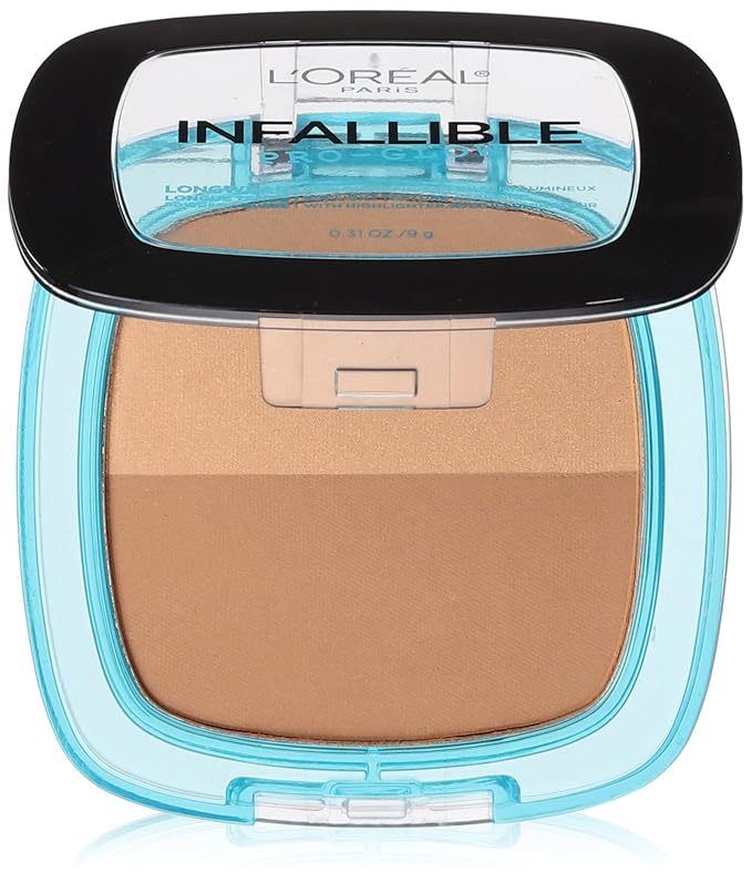 L'Oréal Paris Infallible Pro Glow Pressed Powder, Cocoa, 31 oz