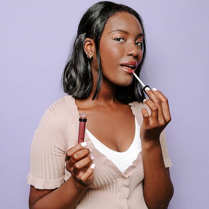 Juwel Cosmetics Ultra Lip Gloss, Gloss for Dry Lips, High Shine, Smooth Finish Moisturizing Lip Gloss with Beeswax, Castor Oil and Vitamin E, Vegan, Talc-free, Slay