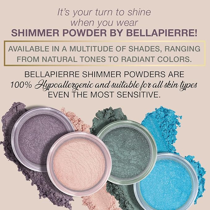 Bellapierre Shimmer Powder | Paraben Free | Vegan - Beige 35g