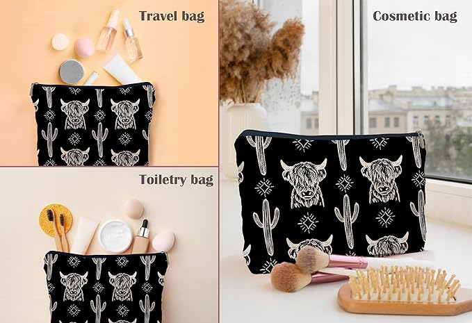 Western black makeup bag,western gifts