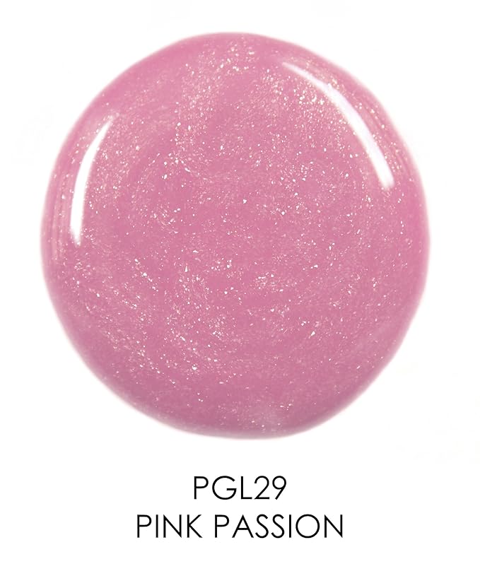 Palladio Lip Gloss, Non-Sticky Lip Gloss, Contains Vitamin E and Aloe, Offers Intense Color and Moisturization, Minimizes Lip Wrinkles, Softens Lips with Beautiful Shiny Finish, Passion Pink