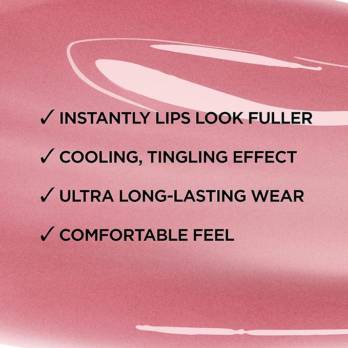 L'Oreal Paris Infallible Pro Gloss Plump Lip Gloss with Hyaluronic Acid, Long Lasting Plumping Shine, Lips Look Instantly Fuller and More Plump, Mirror, 0.21 fl. oz.