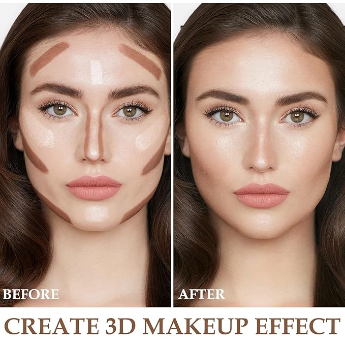 Boobeen Cream Contour Stick Liquid Bronzer and Highlighter 3 Types