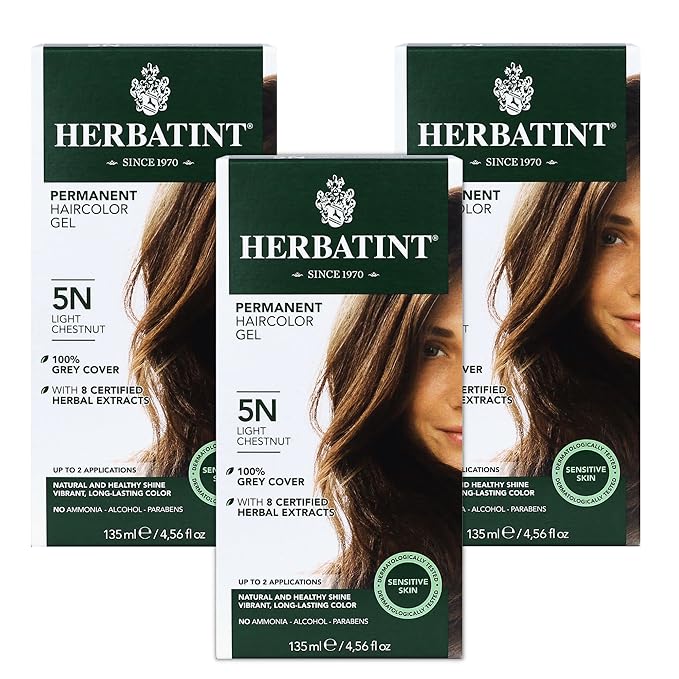 Herbatint Permanent Haircolor Gel, 5N