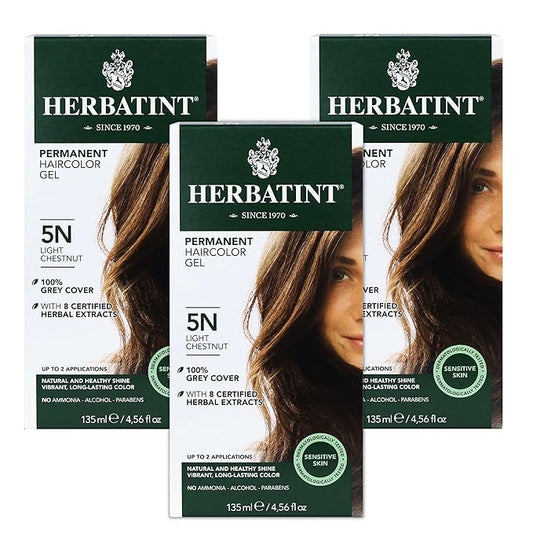 Herbatint Permanent Haircolor Gel, 5N