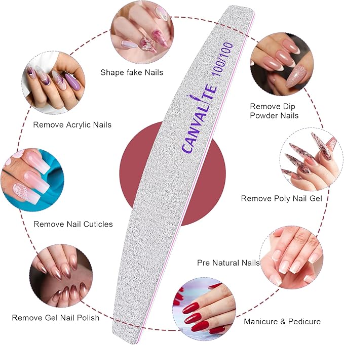 Canvalite 10pcs 100 Grit Nail