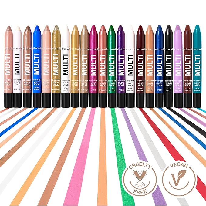 wet n wild Color Icon Cream Eyeliner Eyeshadow Multi-Stick, Moisturizing, Nourishing Velvety Cream-to-Powder Buildable & Blendable Formula, Cruelty-Free & Vegan - Champagne Room