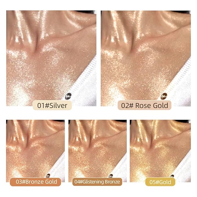 Moisturizing Body Luminizers 5 Colors Smooth and Shimmer 05 Gold) 40ml