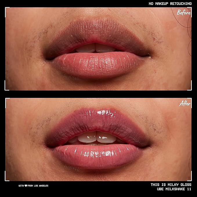 NYX PROFESSIONAL MAKEUP This Is Milky Gloss, Lip Gloss with 12 Hour Hydration, Vegan - Ube Milkshake (Mauve Purple)