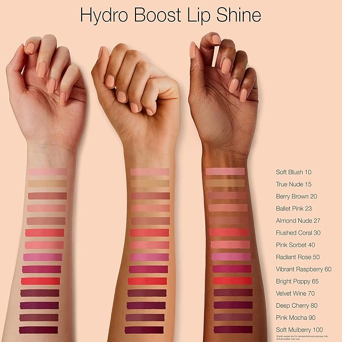 Neutrogena Hydro Boost Hydrating Lip Shine, 30 Flushed Coral Color 0.10 Oz