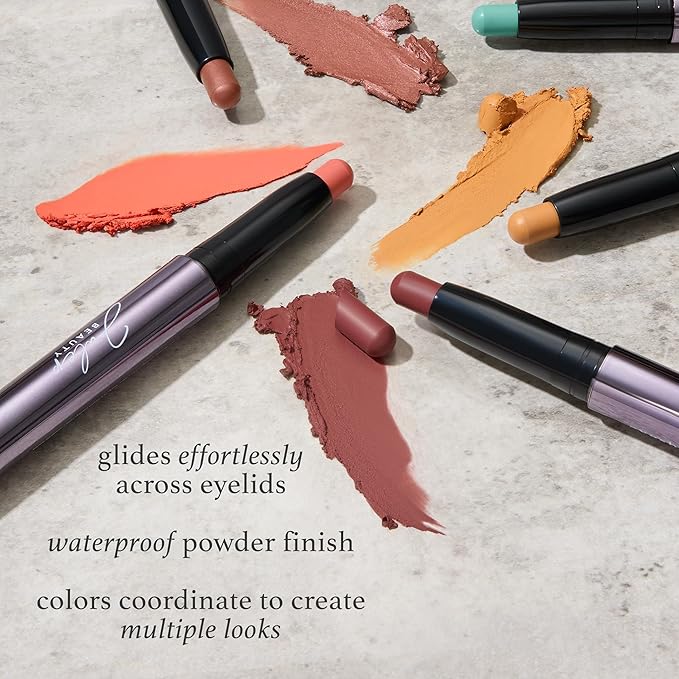 Julep Eyeshadow 101 Cream-to-Powder Waterproof Shadow Stick – Papaya Matte – Long-Lasting, Crease-Proof, Soft Peachy-Orange Matte Cream Eyeshadow with Built-in Smudger