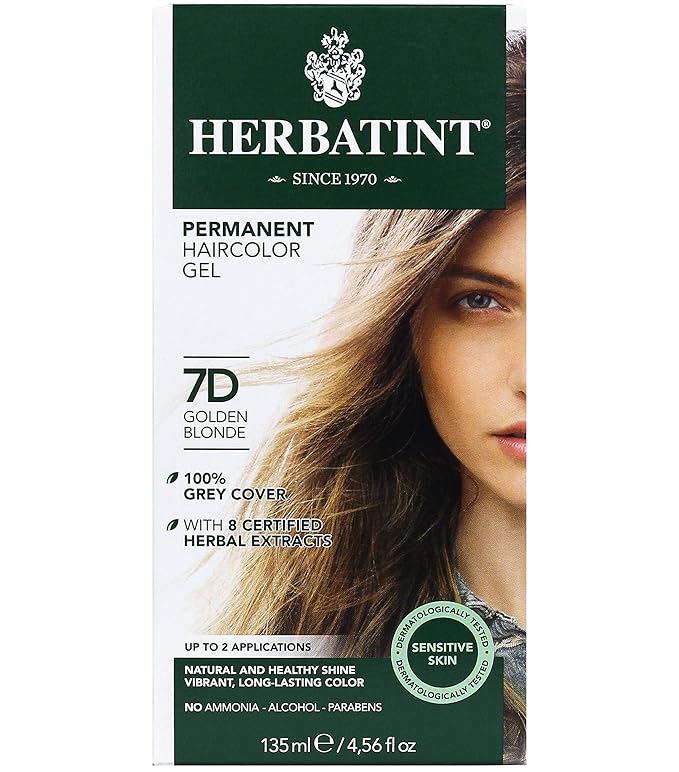 Herbatint Permanent Haircolor Gel, 7D