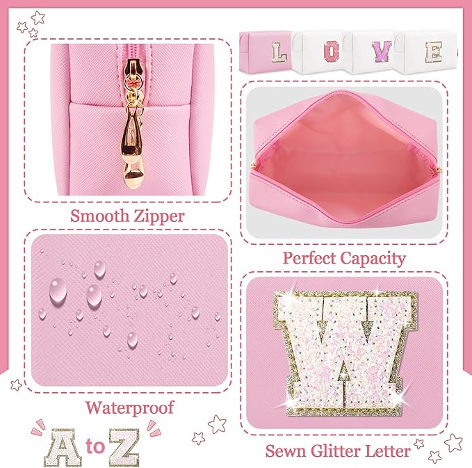 Personalized initial letter patch makeup