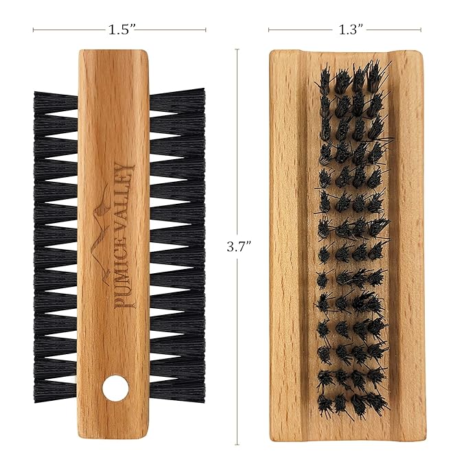 Wooden cleaning finger nail brush