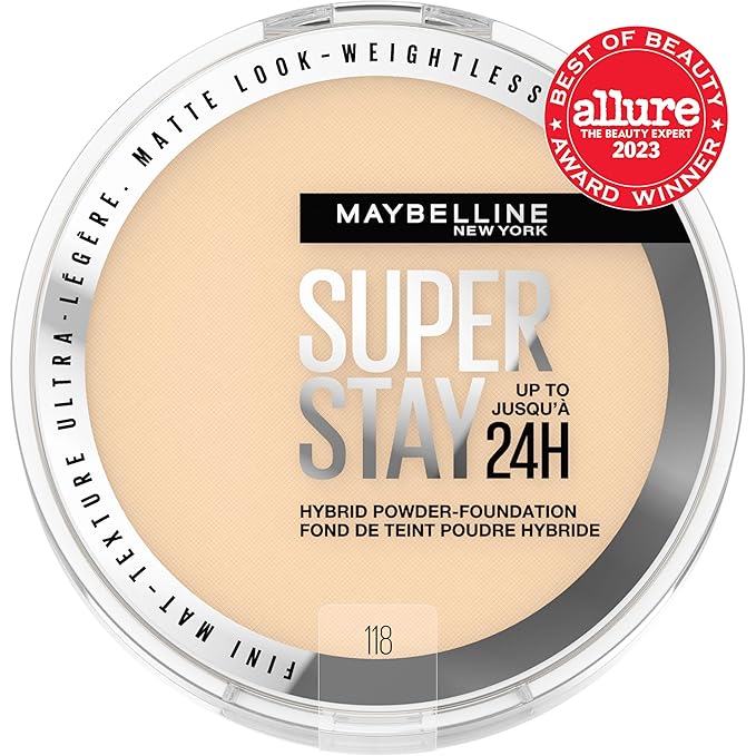 Maybelline Super Stay Up to 24HR Hybrid Powder-Foundation, 1 Count