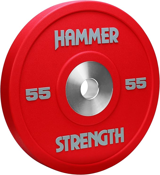 Hammer Strength 55Lb Red Urethane Bumper Plate