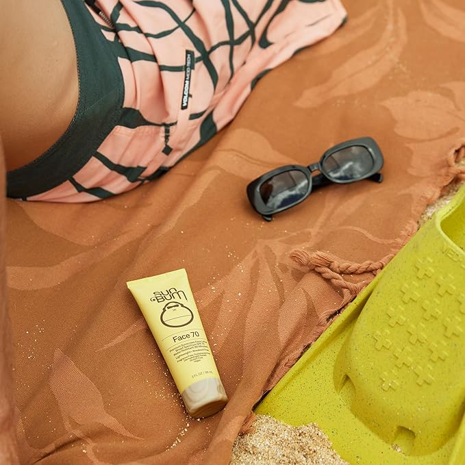 Sun Bum Original SPF 70 Sunscreen Face Lotion | Vegan Fragrance-Free Moisturizing Broad Spectrum UVA/UVB Sunscreen With Vitamin E | 3 Oz