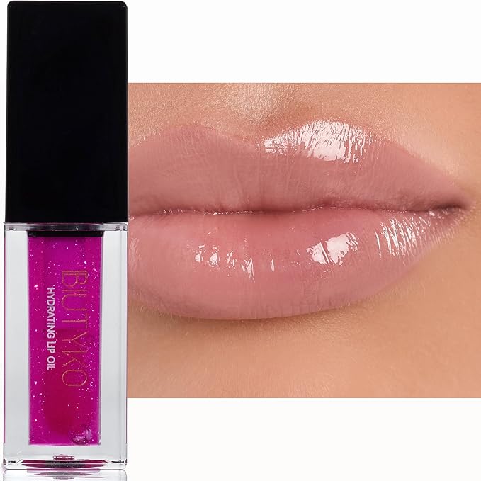 Hydrating Lip Oil Glow - Dry, Chapped Lips - Non-Sticky Fruit Flavor | Jupiter