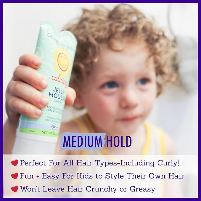 California Baby Calming Hair Gel for Kids | 100% Plant-Based Baby Hair Gel | Medium-Hold | Lavender Scent | Hypoallergenic| 82 g / 2.9 oz.