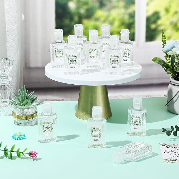 12 Pcs Mini Aloe Vera Gel Bulk for Summer Wedding Party 1oz Soothing Moisture Aloe Gel Bulk Travel Size for Thank You Gifts Summer Beach Wedding Party (Eucalyptus)