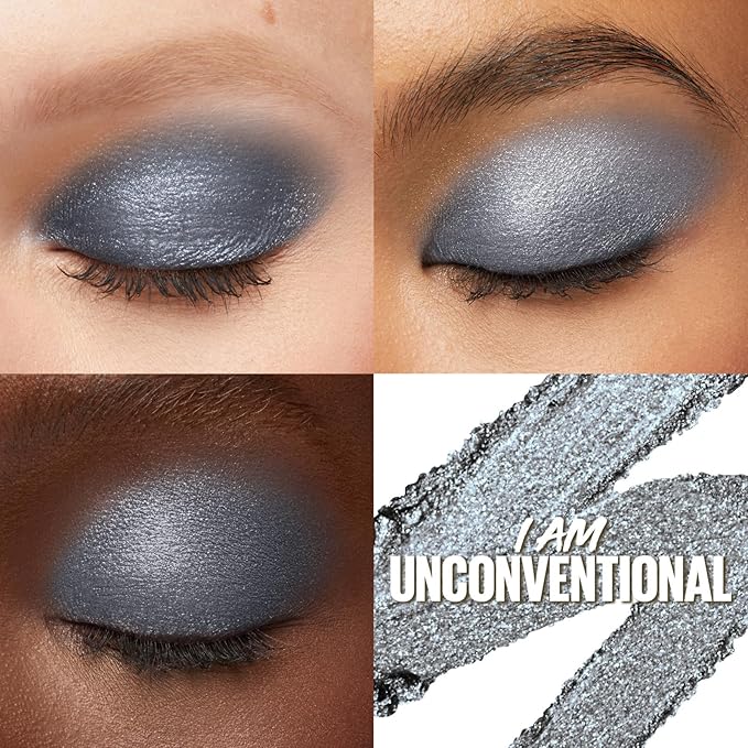 Maybelline Color Tattoo Longwear Multi-Use Eye Shadow Stix, All-In-One Eye Makeup for Up to 24HR Wear, I am Unconventional (Charcoal Shimmer), 1 Count